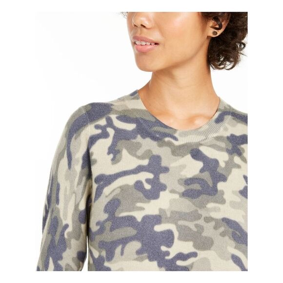 PLANET GOLD Womens Long Sleeve Crew Neck Sweater - Picture 3 of 4